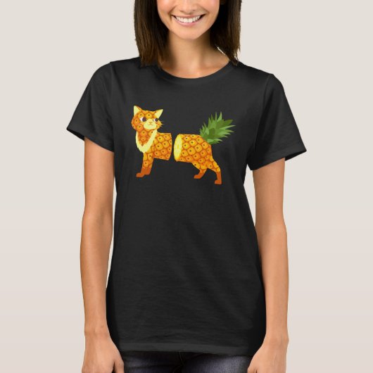 Ananas Kat T-shirt (Voorkant)