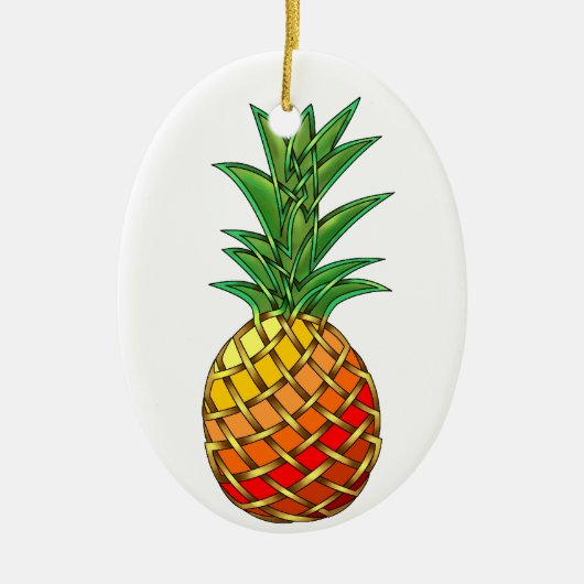 ananas keramisch ornament (Voorkant)
