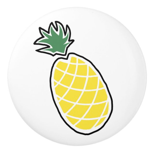ananas keramische knop (Voorkant)