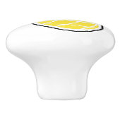 ananas keramische knop (Zijkant)