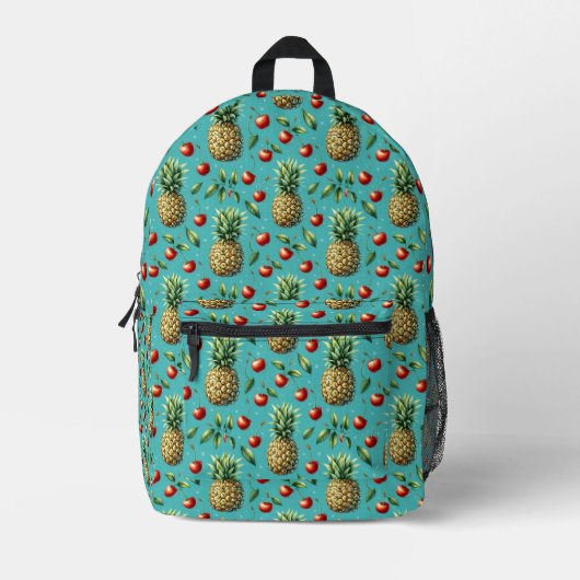 Ananas Kersen Bliss Bedrukte Rugzak (Voorkant)