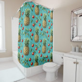 Ananas Kersen Bliss Douchegordijn (In situ)