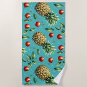 Ananas Kersen Bliss Strandlaken (Voorkant)