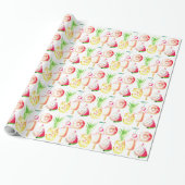 Ananas, Kersen, Donuts, Ijs, Watermeloen Cadeaupapier (Uitgerold)