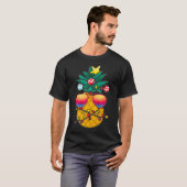 ananas kerstboom Beach Summer Sunglazen G T-shirt (Voorkant volledig)