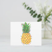 ananas kerstboom feestdagenkaart (Staand voorkant)