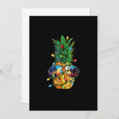 ananas kerstboom lampjes Mannen sunglasse Kaart (Voorkant / Achterkant)