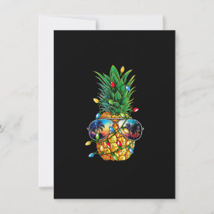 ananas kerstboom lampjes Mannen sunglasse Kaart
