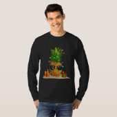 ananas kerstboomverlichting Funny Tropical T-shirt (Voorkant volledig)