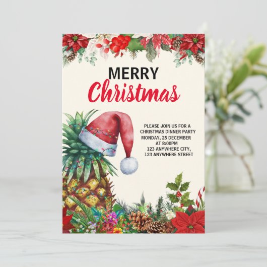 Ananas Kerstfeest, Tropisch Kerstfeest (Staand voorkant)