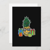 ananas kerstlampjes, vrouwen Mannen Hawaiian Ch Kaart (Voorkant / Achterkant)