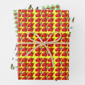 ananas, kerstmanschappen met peper inpakpapier vel (In situ)