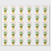 Ananas Kerstmis in juli Cadeaupapier (Vlak)
