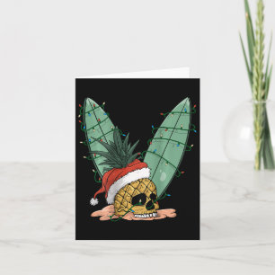 ananas: Kerstmis in juli Santa Hat voor u Kaart