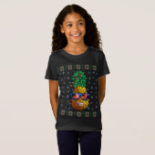 Ananas Kerstverlichting Hawaï Lover T-shirt (Voorkant volledig)