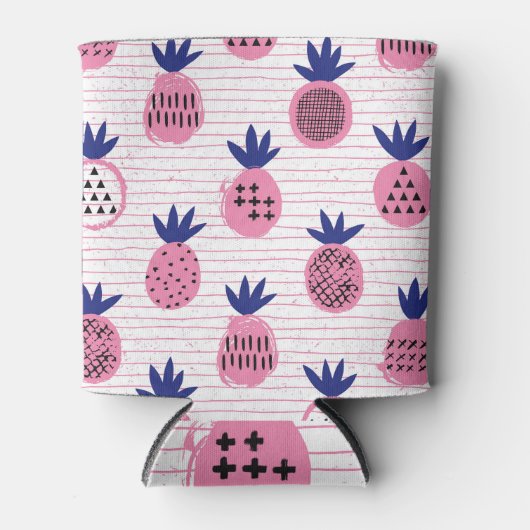 Ananas kind ontwerp,  patroon. blikjeskoeler (Voorkant)