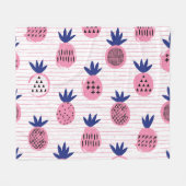 Ananas kind ontwerp,  patroon. fleece deken (Voorkant (Horizontaal))