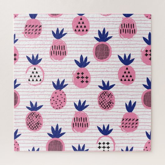 Ananas kind ontwerp,  patroon. legpuzzel (Verticaal)