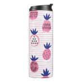 Ananas kind ontwerp,  patroon. thermosbeker (Gedraaid links)