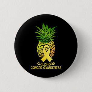 Ananas Kindertijd Kanker Awareness Gift Ronde Button 5,7 Cm