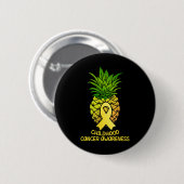 Ananas Kindertijd Kanker Awareness Gift Ronde Button 5,7 Cm (Voorkant /achterkant)