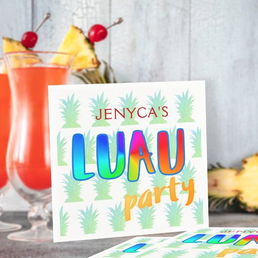 Ananas Kitschy Luau Feestservetten Servet