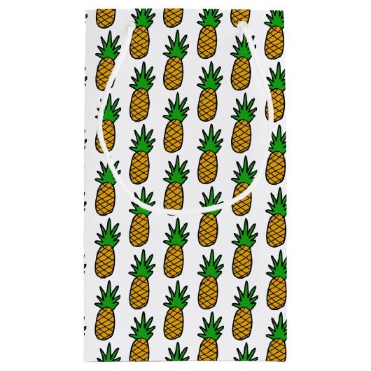 ananas klein cadeauzakje (Achterkant)