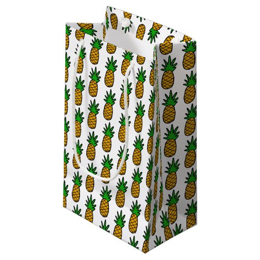 ananas klein cadeauzakje (Voorkant Gekanteld)