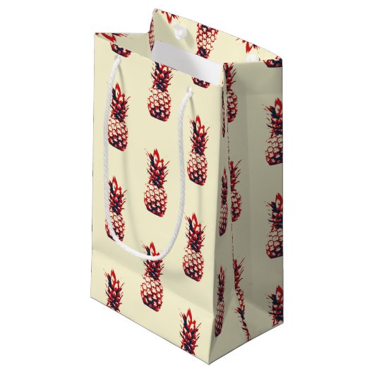 ananas klein cadeauzakje (Voorkant Gekanteld)