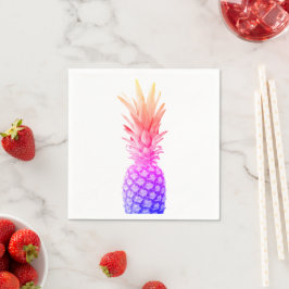 Ananas Kleurrijke Roze Paarse Regenboog Servet