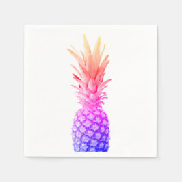 Ananas Kleurrijke Roze Paarse Regenboog Servet