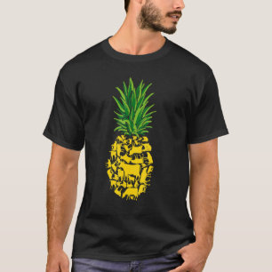 Ananas Koeien Ananas Vorm Koe Tropische Zomer T-shirt