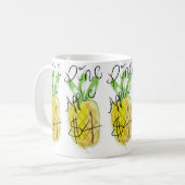 Ananas 🍍 koffie mok (Voorkant links)