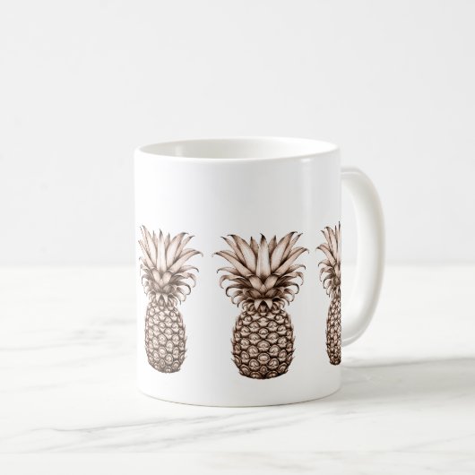  ananas koffiemok (Voorkant rechts)