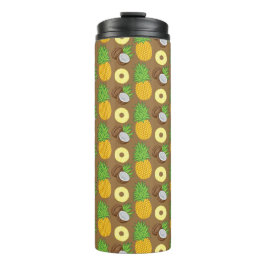 "Ananas Kokosnoot Bliss" Patroon Thermosbeker