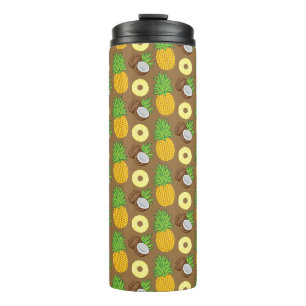 "Ananas Kokosnoot Bliss" Patroon Thermosbeker