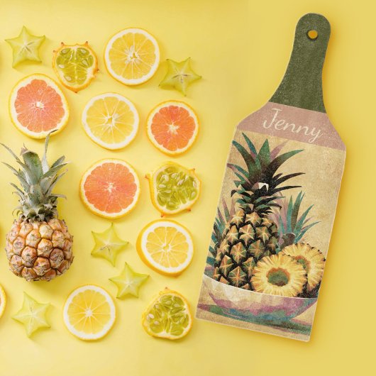 Ananas kom snijplank