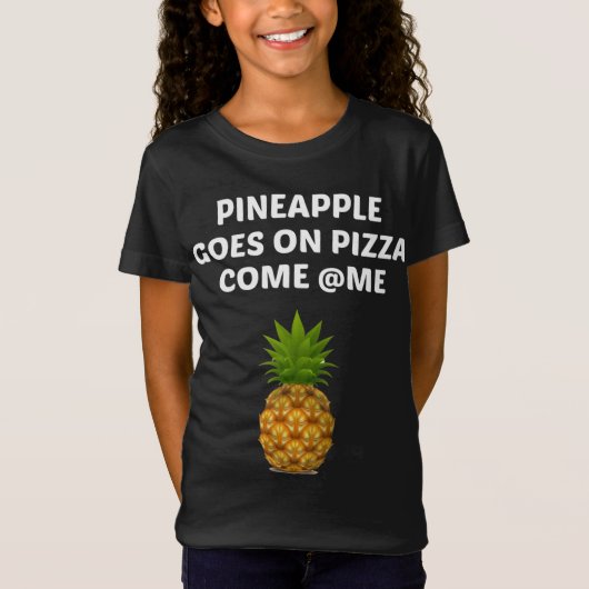 ananas komt op Pizza T-shirt (Voorkant)