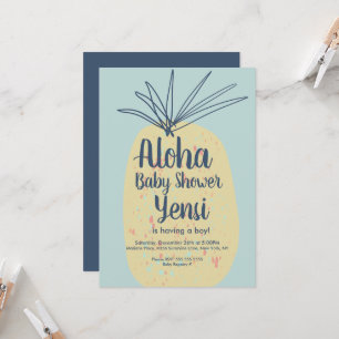 Ananas Kunst Baby Shower Tropische Zomer Aloha