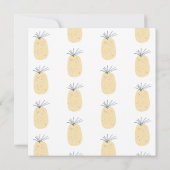 Ananas Kunst Verjaardag Tropisch Zomer Aloha (Achterkant)
