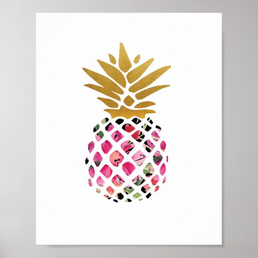 Ananas - Kunstafdrukken - decor Poster (Voorkant)
