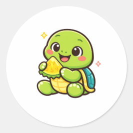 Ananas Lekkernij Ronde Sticker