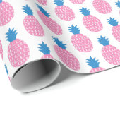 Ananas Leuk,  naadloos ontwerp. Cadeaupapier (Rol Hoek)