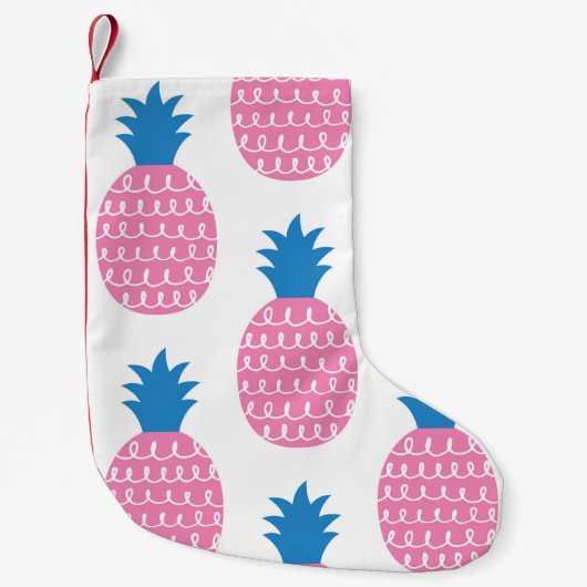 Ananas Leuk,  naadloos ontwerp. Kleine Kerstsok (Voorkant)