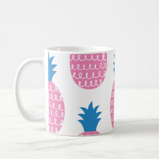 Ananas Leuk, naadloos ontwerp. Koffiemok
