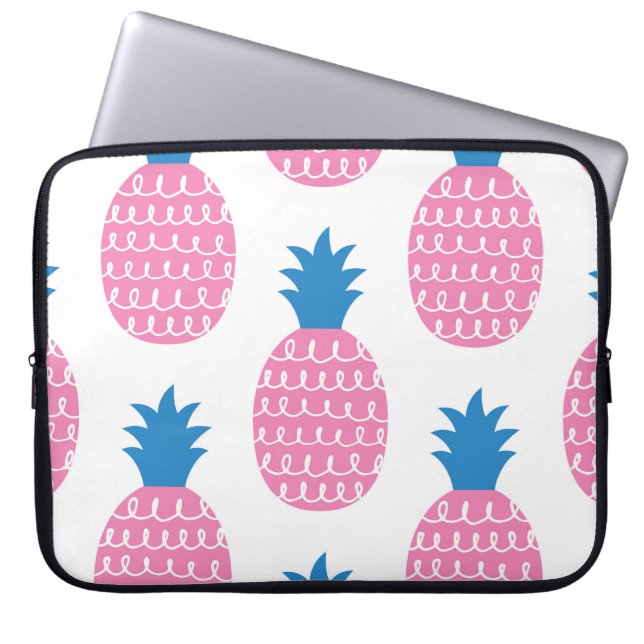 Ananas Leuk,  naadloos ontwerp. Laptop Sleeve (Voorkant)