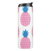 Ananas Leuk, naadloos ontwerp. Thermosbeker (Gedraaid links)