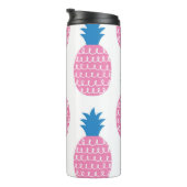 Ananas Leuk, naadloos ontwerp. Thermosbeker (Geroteerd rechts)
