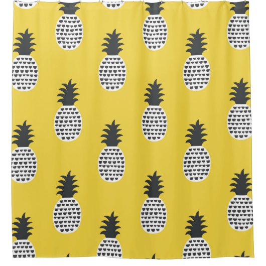 ananas leuk naadloze illustratie douchegordijn (Voorkant)