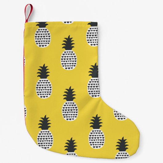 ananas leuk naadloze illustratie kleine kerstsok (Voorkant)